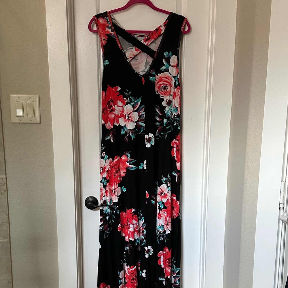 Pink blush high low dress NWT LG